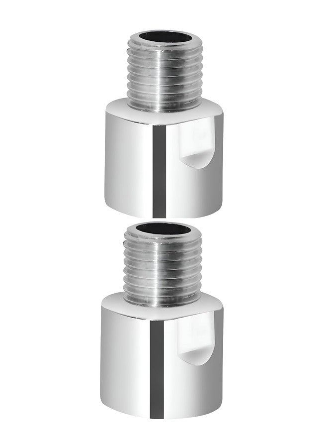 SVDK CP Brass Extension Nipple(Length 1" Inch, Thread Size 3/4" Inch(Female) X 1/2" Inch(Male) -Pack of 2